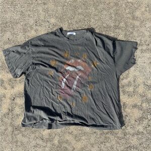 Daydreamer Gray Tee with Gold Stars